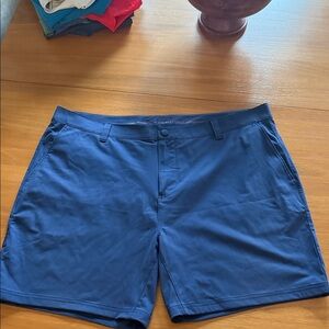 RHONE Navy Flat Front Men's Shorts